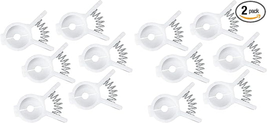 Chef Craft Select Plastic Bread and Bagel Clip, 6 Piece Set, White (Pack of 2)