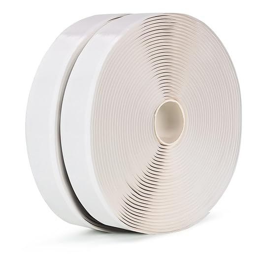 LLPT Butyl Tape White 3/4 Inch x 33Ft 2 Pack Tight Seal for Leak Proof EPDM RV Repair Window Glass Boat Sealing Roof Pipe Patching(WST342)