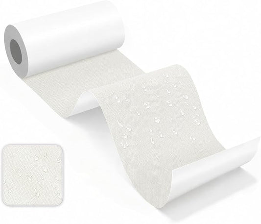 Canvas Repair Tape, Heavy Duty Waterproof Self-Adhesive Fabric Repair Patch for Tent, Sofa, Boat Covers, Chairs, Awning & Camping Outdoor Gear, 3"x79", White