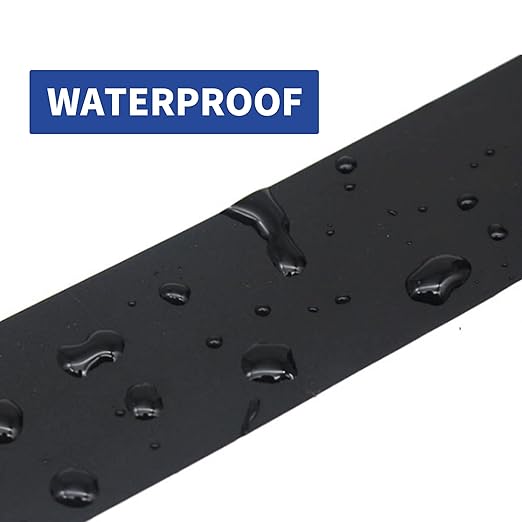 TAPEBEAR Corrosion Protection Pipe Tape, Wrap Pipe Tape for Drain Pipe, Metal Electrical Outdoor Underground Pipe, Waterproof PVC Black Tape, Duct Anti-Corrosion and Protection,4Inch X 33Yard,12rolls