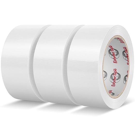 Professional Heavy-Duty Duct Tape 2 Inches x 30 Yards, 3 Pack Waterproof Cloth Gaffer Tape for Indoor/Outdoor Use, Repairs, Bundling, Sealing & DIY, White