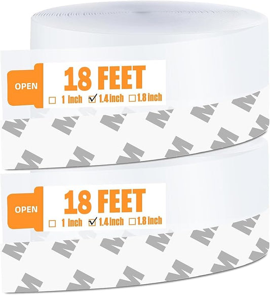 36 Ft Weather Stripping Door Seal Strip Tape,Silicone Door Draft Stopper,Self Adhesive Shower Door Bottom Seal and Door Insulation Strip for Door Frame Windows and Glass Gaps (Transparent, 35mm)