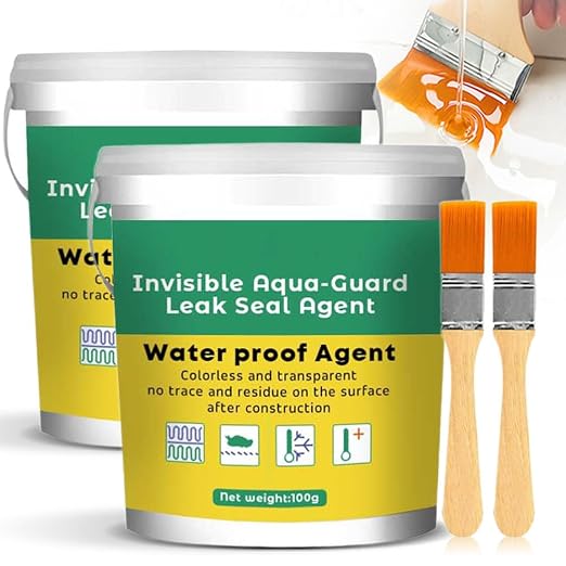 2024 New Invisible Waterproof Agent Set, Upgrade Super Strong Transparent Coating, Anti-Leakage Transparent Protection Glue for Repairing Leaks and Adhesive (2)