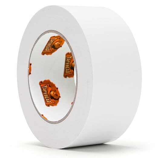 TAPEBEAR White Duct Tape Heavy Duty 1.88" x 90FT, Strong Tough Utility Ducting Tape Waterproof, No Residue, Flexible, Hand Tear Binding Tape Industrial Strength for Bundle, Patch, Protect & Repair