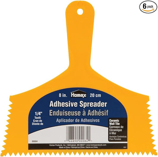 8” Homax 00084 Homax Adhesive Spreader (Pack of 6)