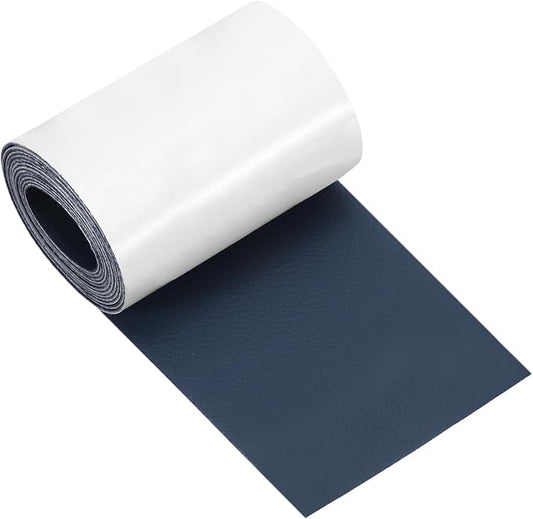 MECCANIXITY Leather Repair Patch 3"x60" Self-Adhesive Leather Vinyl Repair Tape Kit for Furniture Couches Sofa Chair Car Boat Seats Jackets, Navy Blue
