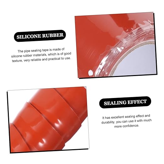 Healifty Flexible Silicone Rubber Seal Tape for Pipe Leak Repair and Outdoor Sealing Self Adhesive Sealant Tape for Plumbing Buckets and Cracks