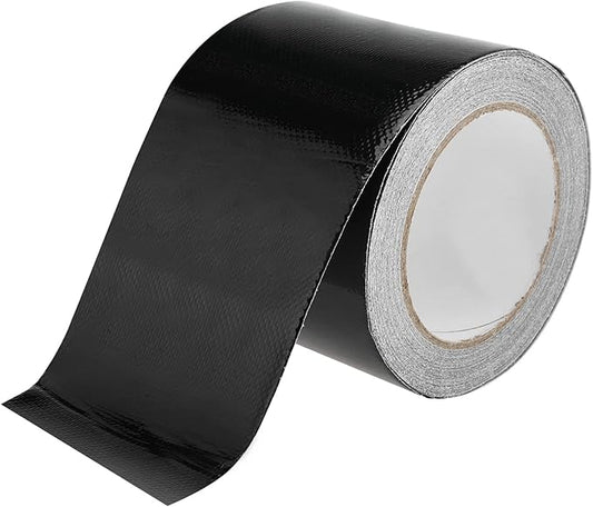 RealPlus 4" x 50' RV Underbelly Tape Waterproof Belly Tape with Permanent Sealing Adhesive for Camper Travel Trailer Mobile Home, Tear Repair Patch