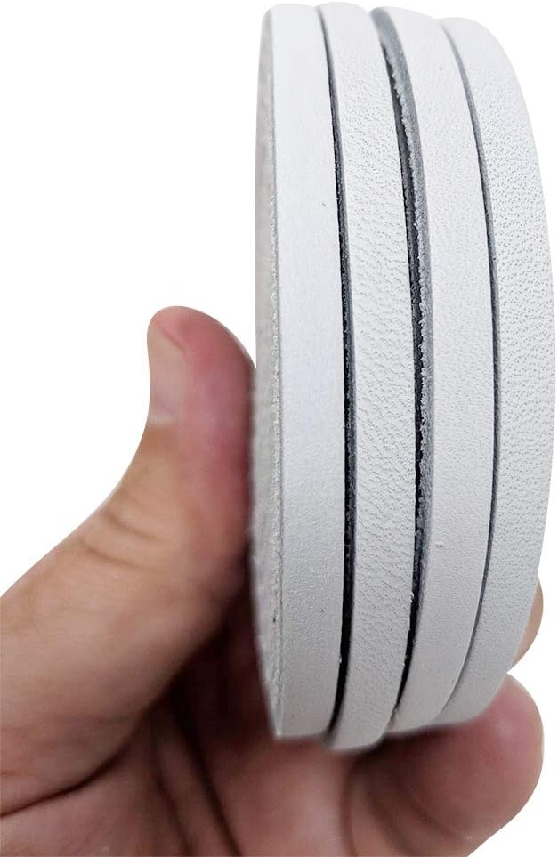 TOFL 72" Baseball Glove Lace Strips - Flat Shaped Cowhide Leather Lacing for Gloves, Mitts & DIY Repair