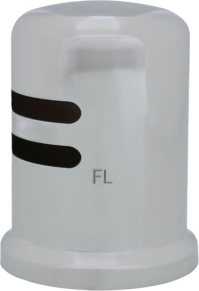 Westbrass A201-1-26 1-3/4" x 2-3/4" Solid Brass Air Gap Cap Only, Skirted, Polished Chrome