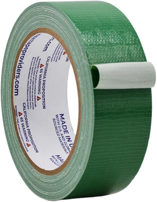 WOD DTC10 Advanced Strength Industrial Grade Dark Green Duct Tape, 1.5 inch x 60 ft. Waterproof, UV Resistant For Crafts & Home Improvement