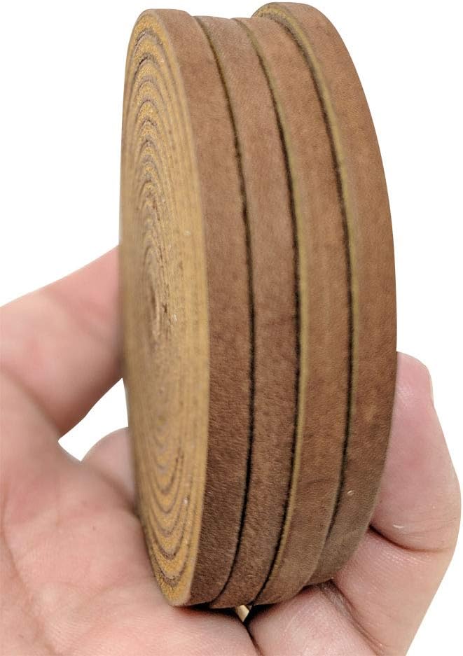 TOFL 72" Baseball Glove Lace Strips - Flat Shaped Cowhide Leather Lacing for Gloves, Mitts & DIY Repair