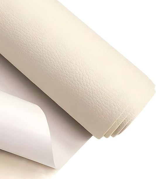 Leather Repair Patch, Self Adhesive Leather Repair, Large Leather Repair Tape for Sofa, Car Seats, Furniture, Cabinets, Chairs, Handbags （Beige, 16X118 inch