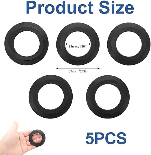 5PCS Kitchen Sink Plug Rubber Seal Washers Gasket Pop Up Basin Sink Waste Fitting for Basket Strainer 78 79 80 82 83mm Kitchen Drain Sealing Universal Replacement Accessories