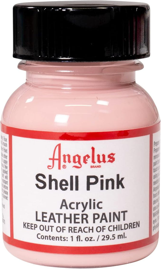 Angelus Acrylic Leather Paint, 1 oz, Shell Pink