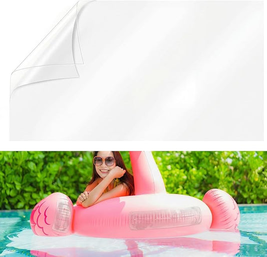 Extra Large Pool Liner Repair Patch, 2.79 x 4.1 Ft Self-Adhesive TPU Waterproof Patch Repair Kit for Above Ground Pools, Inflatable Pools, Pool Floats, Bounce Houses