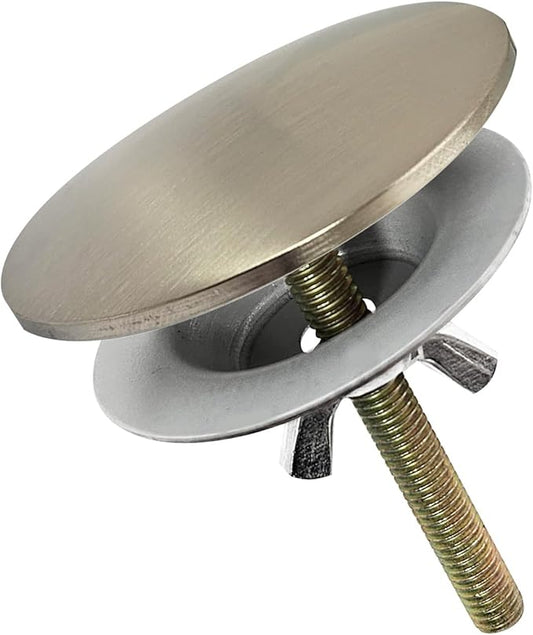 Westbrass 2" Kitchen Sink Hole Cover, Stainless Steel, D202-20
