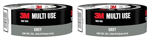 3M Multi-Use Duct Tape for Home & Shop, 1.88 inches by 60 Yards, 2960-A (Pack of 2)