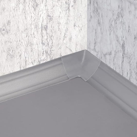 InstaTrim Inside Corners - 10 Gray 3/4" Wide Caulk Strip Inside Corner Pieces - Trim for Inside Corners - Paintable