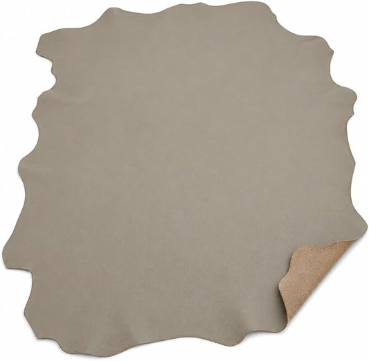 REED Leather HIDES - Cow Skins (40 Square Foot, Taupe) | Arts and Crafts