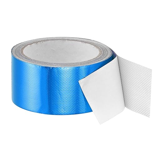 PATIKIL Awning Repair Tape 2" x 26ft Waterproof Canvas Tape High Adhesive Tear Repair Patch Kit for PVC Tarpaulin Tent Awning Fabric RV Sail Boat Cover, Blue