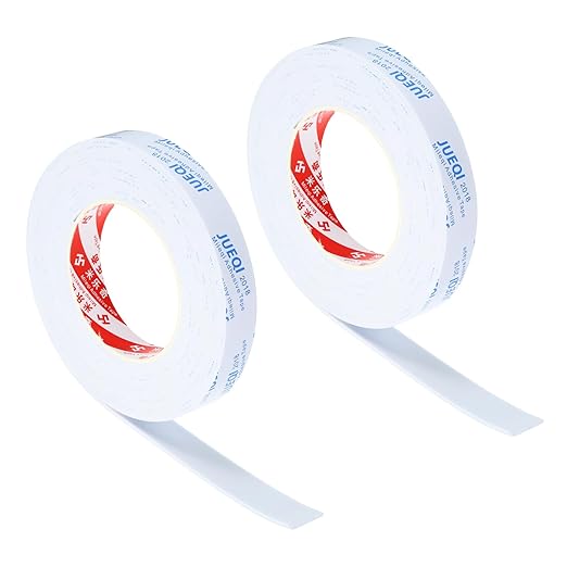 PATIKIL 3/4" W x 5/64" T x 16.4Ft EVA Single Sided Foam Tape, 2Pcs Multipurpose Sealing Strip Foam Waterproof Weather Stripping Foam Sealing Foam Strips with Adhesive for Door, White