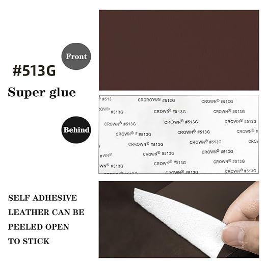 Self Adhesive Leather Repair Patch, 4 x 60 inch Leather Repair Tape, Leather Patches for Furniture, Car Seat,Vinyl Leather Repair Kit for Office Chairs, Couch, Sofa, Luggage (Brown)