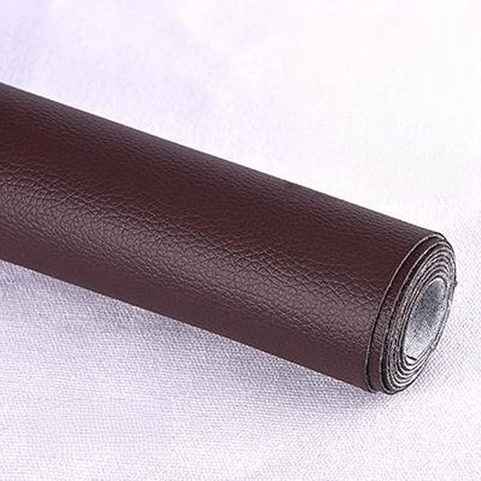 Leather Repair Patch Tape Kit,Self Adhesive Leather Repair Kit for Furniture,Vinyl Repair Kit for Couch,Sofa,Car Seats,Office Chair Luggage (Dark Brown,19.69"×53.94")