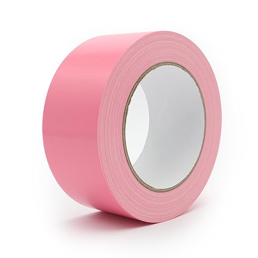 Heavy Duty Duct Tape 2 Inch X 33 Yards, 8.5 Mil Thickness, Multi Purpose Pink Duct Tape, No Residue, Waterproof and Tear by Hand - for Repairs, Industrial, Professional Use