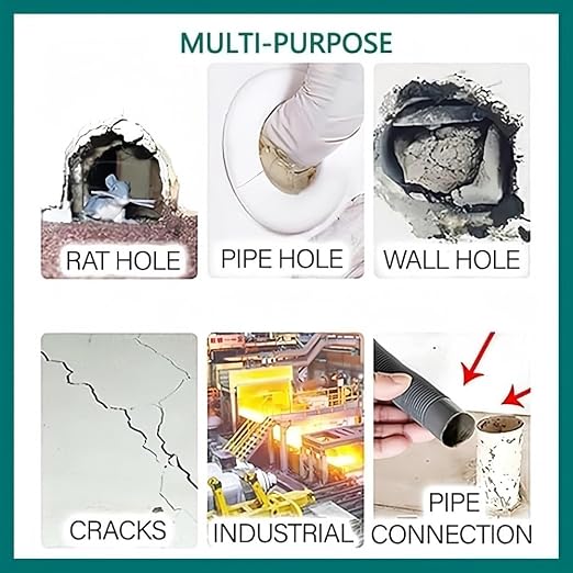 Waterproof Sealant Mastic, 2026 New Type White Mastic Repair Sealing Clay, Quick Mending Mud for Drain Connection, Wall Hole, Air Conditioning Hole and Gaps Wall Filler (3)