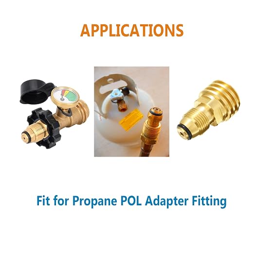 10Pcs Propane Tank O Ring Replacement for POL Regulators, RV Grill | Soft rubber gasket rings for propane cylinders, helps refresh worn tank connections for cookouts and campers