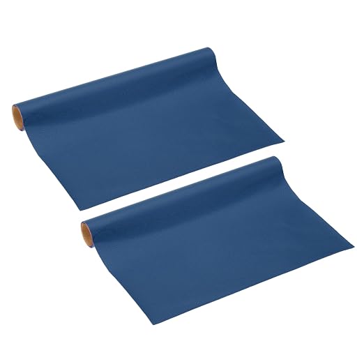 PATIKIL Leather Repair Patch, 2 Pack 10 x 24 Inch Self-Adhesive Vinyl Patch Furniture Tape Repair Kit for Sofas Couches Stools Chairs Cabinets Bags, Dark Blue