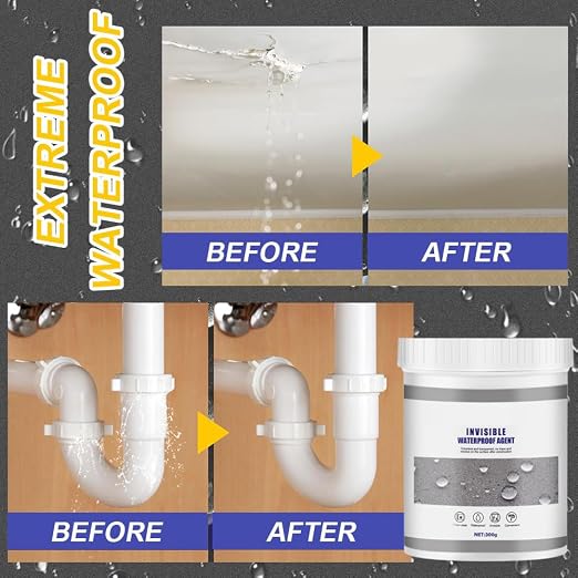 Super Strong Invisible Waterproof Anti-Leakage Agent, 2023 New Transparent Repairing Leak Waterproof Adhesive, Waterproof Insulating Sealant for Home Bathroom Roof (100g)