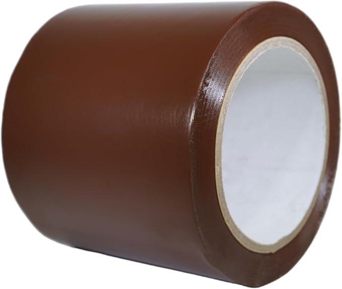 GGR Supplies T.R.U. CVT-536 Brown Vinyl Pinstriping Dance Floor Tape: 4 in. Wide x 36 yds. Several Colors