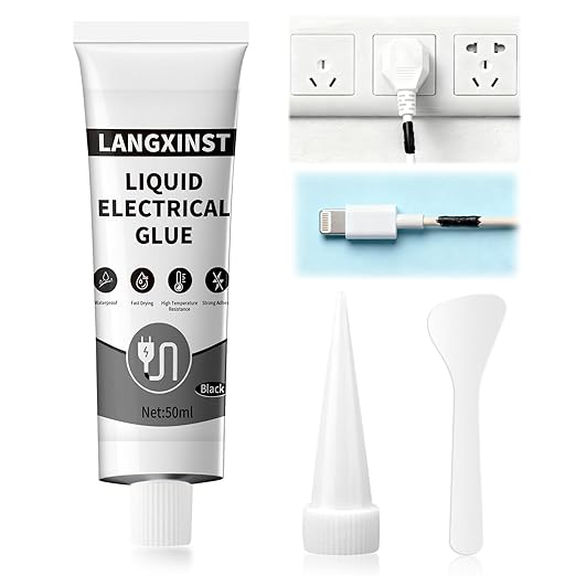 Liquid Electrical Tape,Liquid Insulating Waterproof Quick-Drying Curing Sealant, Insulating Electrical Tape Adhesive, Quick-Drying Liquid Electrical Tape for Cables (Black)