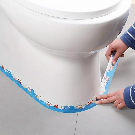 Self Adhesive Sealing Tape, Bathroom Waterproof Sealing Strip, Traditional Sealant Substitute, Suitable for Kitchen, Bathtub, Bathroom, Wall Corner, Decoration and Renovation (B, 1.5" x 16.5Ft)