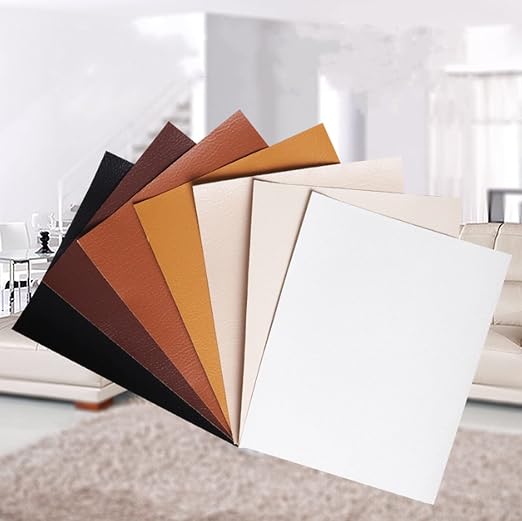 Leather Repair Patch Tape, Leather Adhesive Self-Adhesive, First Aid Patch Fix Tear Kit for Furniture Sofas Vinyl Car Seats Couch Chairs Shoes Down Jackets (Gold)