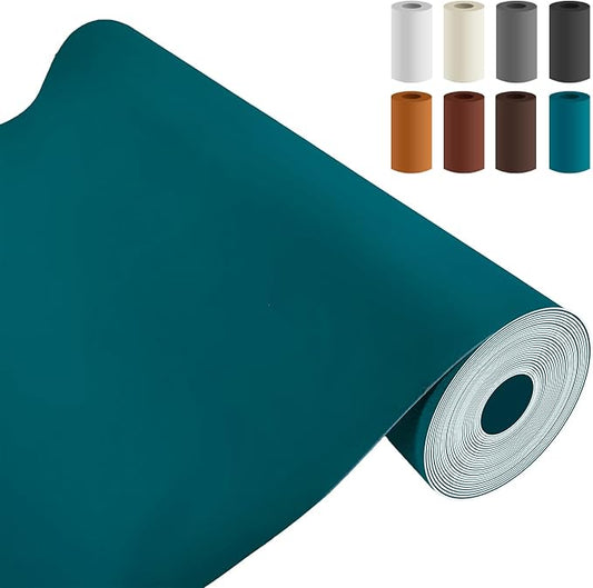AOOTOOLINK Leather Repair Patch 17X237 Inch Self Adhesive Leather Repair, Large Leather Repair Tape for Couches, Furniture, Car Seats, Cabinets, Sofa, Handbags (Haze Blue, 17X237 Inch)