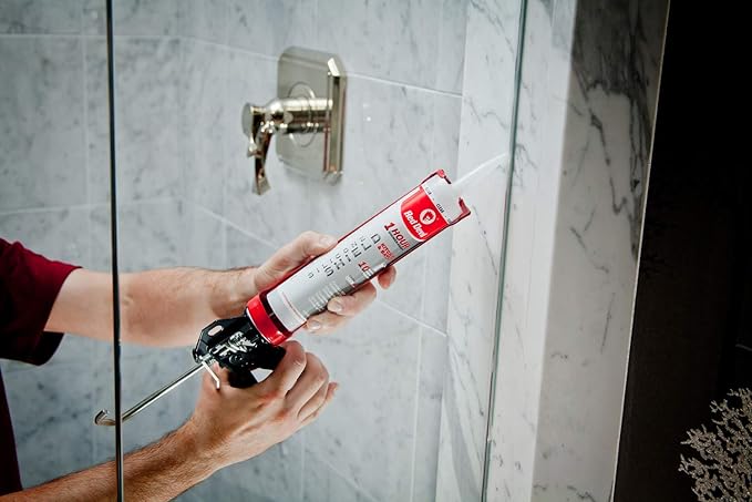 Red Devil 0816KB Silicone Shield Kitchen & Bath Sealant, 9.0 Oz, White, Pack of 1