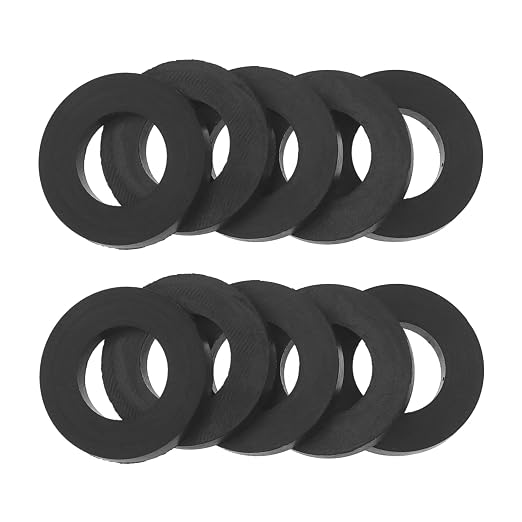 Propane Gas Adapter O-Rings, 10Pcs Propane Tank Gasket, Soft Rubber O-Ring (OD. 0.716Inch, ID. 0.4Inch), Leakage-Proof Gasket for Propane Gas Hose, Pipe Connectors, Fittings, Valves, Regulators