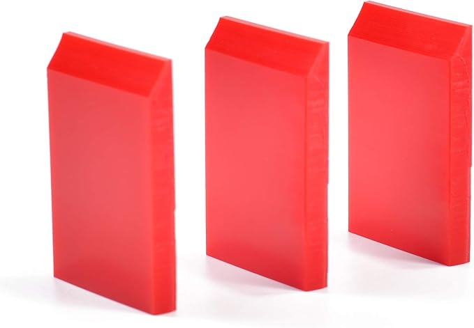 1-inch Rubber Extra Small Squeegee Flexible and Soft non scratching for Resin 3D Printing Cleanup, Car Rear Glass Cleaning, window tint films, Pack of 3