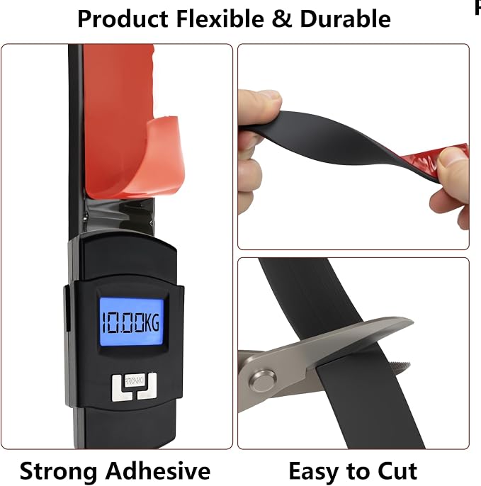 Adhesive Solid Rubber Strips - 1" Wide x 1/16" Thick x 120" Long, Black Neoprene Rubber Gasket Strip Roll for DIY Seal, Weather Striping,Liner,Cushion & Craft
