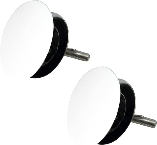 Westbrass D202-50 2" Kitchen Sink Hole Cover, Powder Coat White (2-Pack)