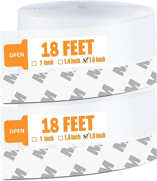 36 Ft Weather Stripping Door Seal Strip Tape,Silicone Door Draft Stopper,Self Adhesive Shower Door Bottom Seal and Door Insulation Strip for Door Frame Windows and Glass Gaps (Transparent, 45mm)