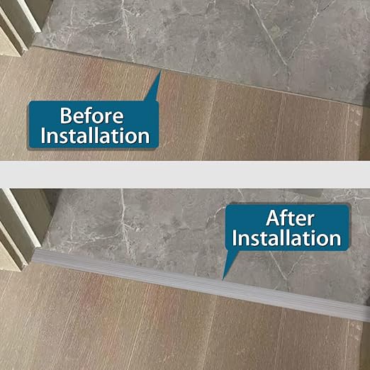Floor Transition Strip 2" Self Adhesive Flat Vinyl Flooring Transitions Strip with Strong Backing Wood Grain 5cm, 3.28FT, Dark Walnut