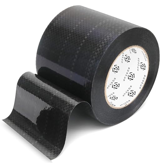 RV Underbelly Tape, Waterproof Belly Tape with Permanent, Sealing Adhesive for Mobile Home, Camper Travel Trailer, Tear Repair Patch, 4 Inch x 65 Feet, Black