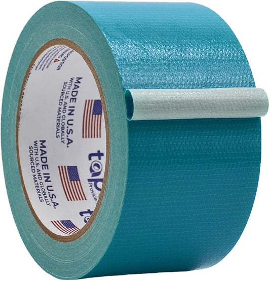 WOD DTC10 Advanced Strength Industrial Grade Teal Blue Duct Tape, 2.5 inch x 60 ft. Waterproof, UV Resistant For Crafts & Home Improvement