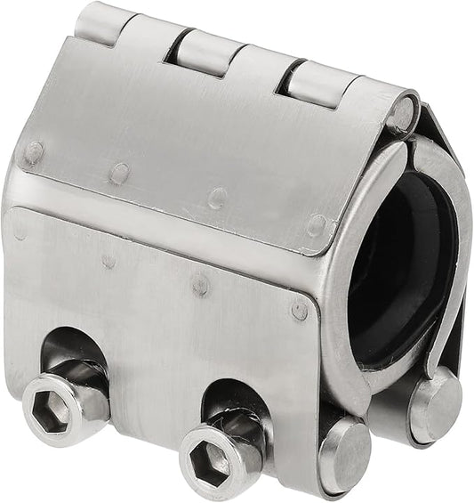 HARFINGTON Pipe Repair Clamp 1-1/9" OD 26mm-29mm 304 Stainless Steel Leak Sealer Emergency Pipe Repair for Plastic Metal Tubing Water Gas Oil Lines, Silver