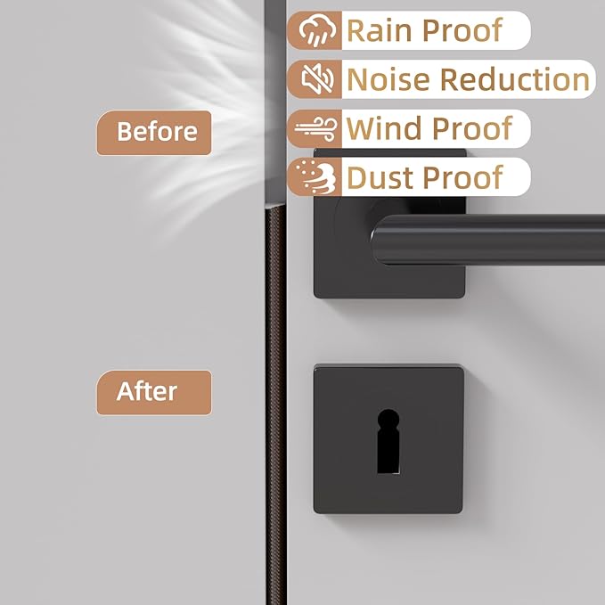 118” Wedge-Shape Foam Window Weather Stripping Door Seal Strip,Soundproofing Frame Insulation Tape for Exterior Front Door,Noise Cancelling Window Inserts,Door Gap Filler Light Blocker,Brown