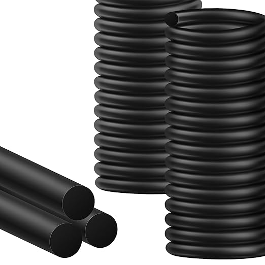 MYFAMIREA 20FT Backer Rod 1/4 Inch EPDM Rubber Caulk Saver Weather Strip Seal Concrete Expansion Joint Filler for Gaps and Joints, Black